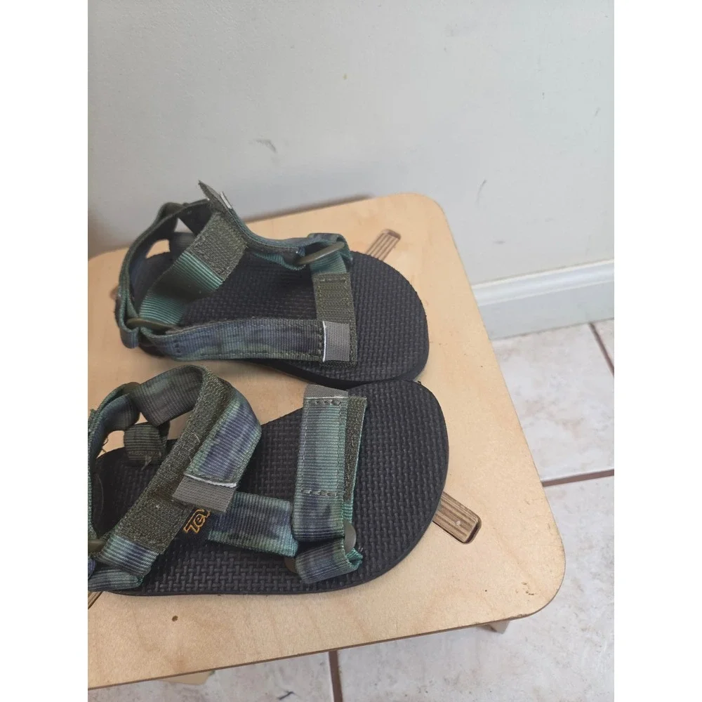 Teva Kids Original Universal Sandals Green Camo 1124222C Kids Size 9